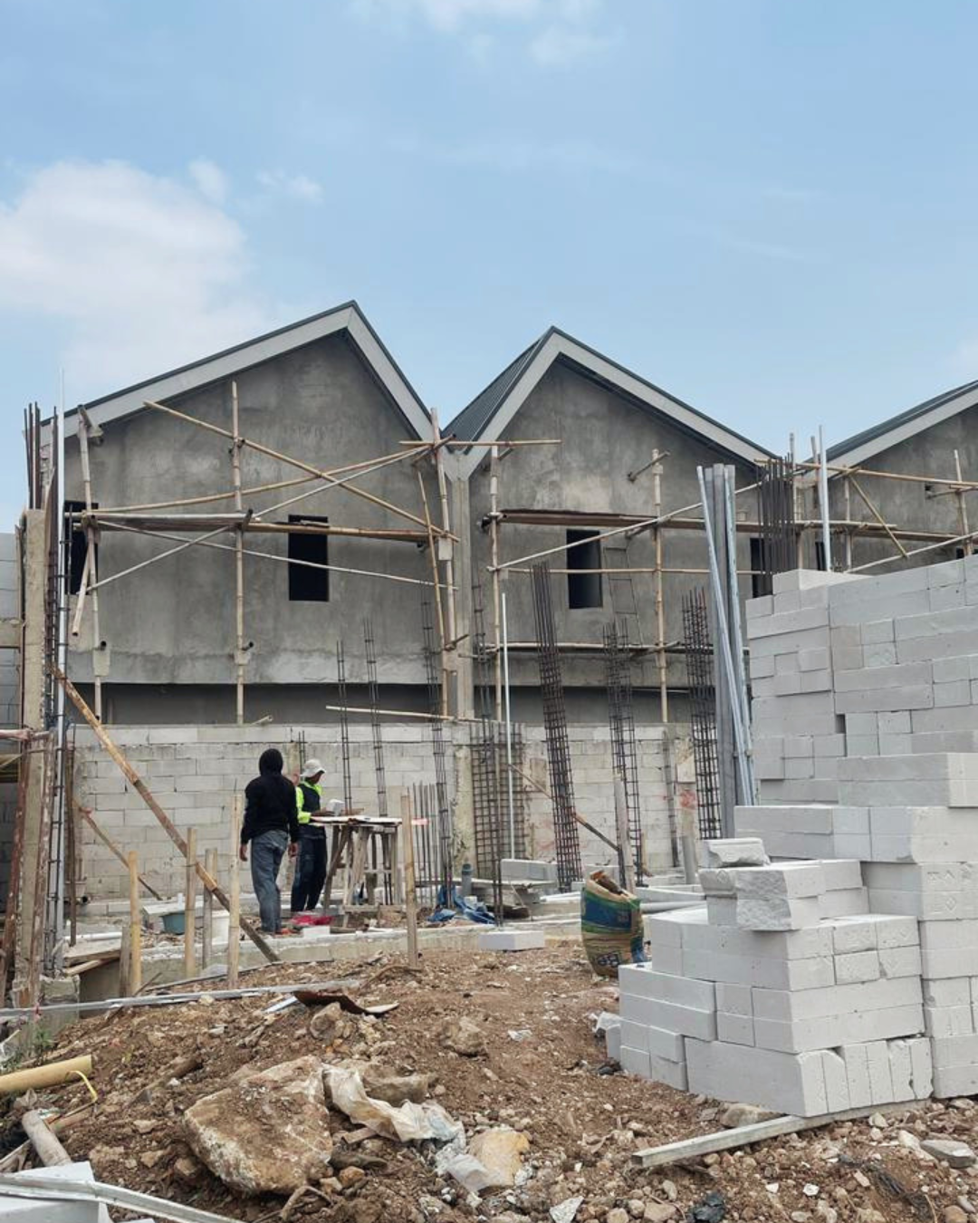 Progres pembangunan Bangun'an Studio