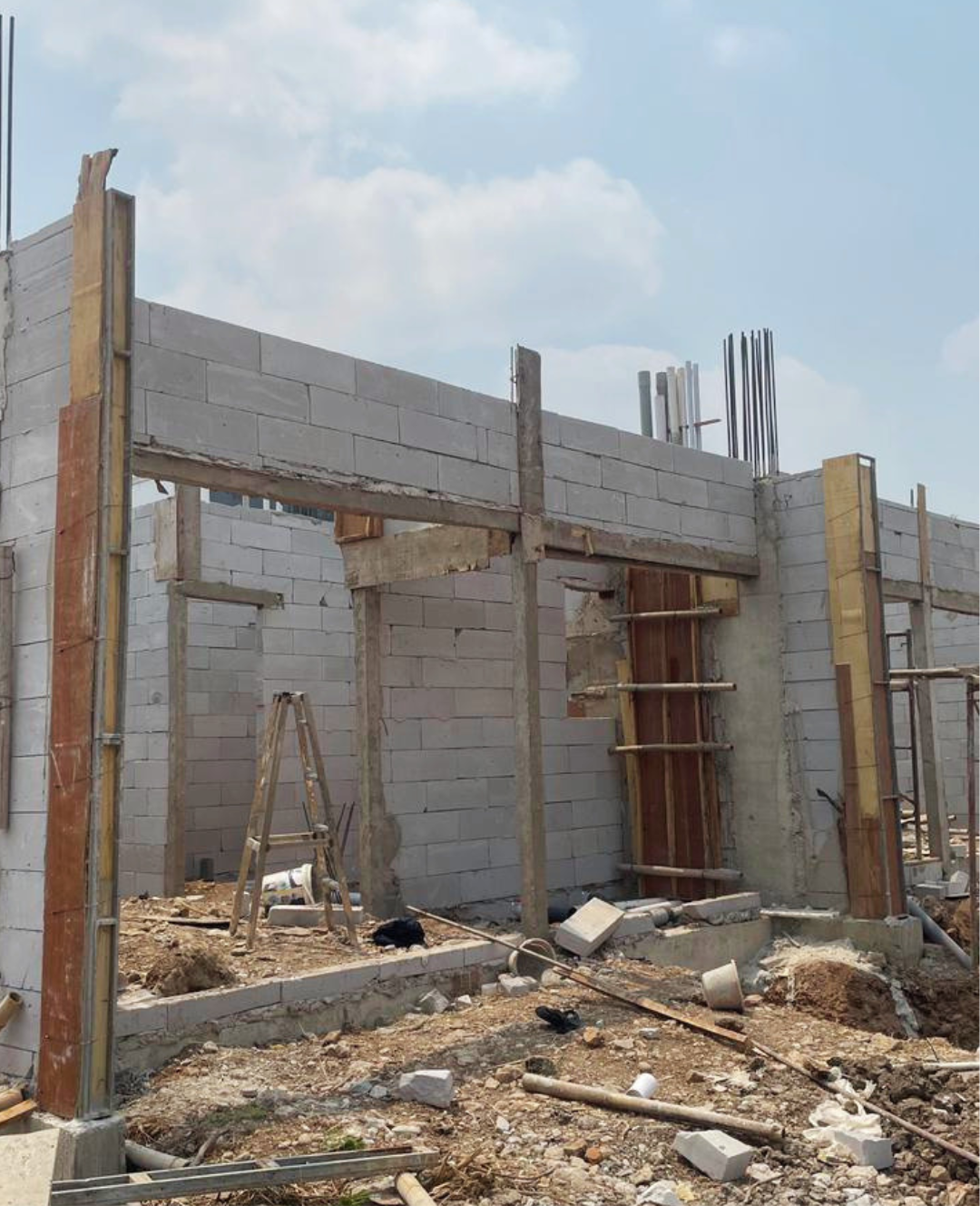 Proses konstruksi Bangun'an Studio